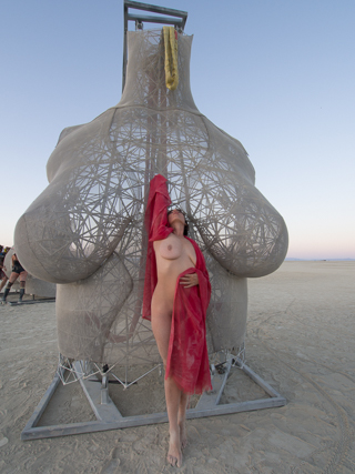 Woman at R-Evolution, Burning Man photo