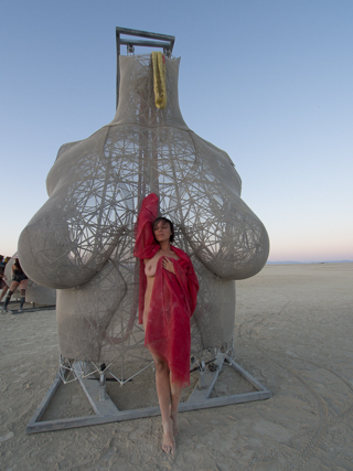 Woman at R-Evolution, Burning Man photo