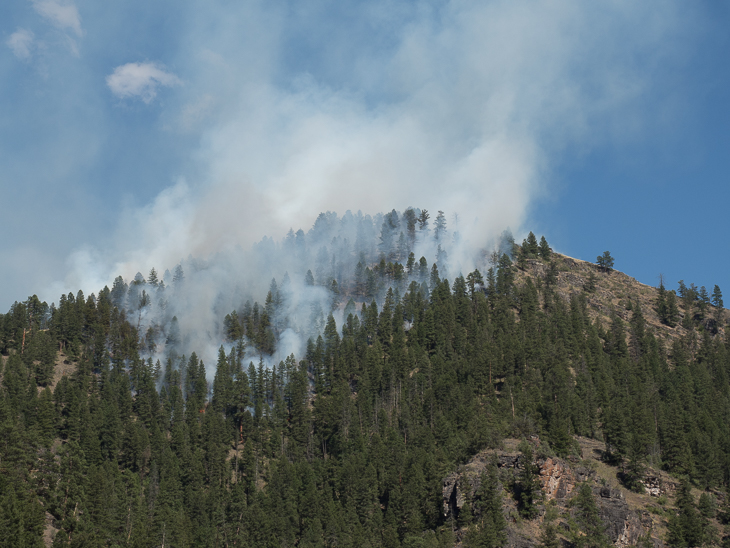 Ridge Over Goat Creek, Goat Creek Fire photo