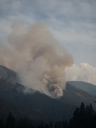 West Gulch Blows Up, Goat Creek Fire photo