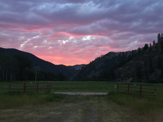 Rock Creek Sunset, Goat Creek Fire photo